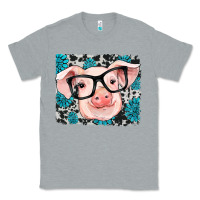 Heather Grey gemstone and cowhide pig Classic Tee - RanaPortraitStore