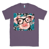 Lavender gemstone and cowhide pig Classic Tee - RanaPortraitStore