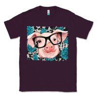 Plum gemstone and cowhide pig Classic Tee - RanaPortraitStore