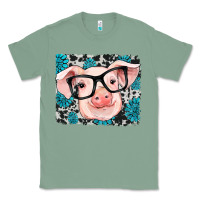 Sage gemstone and cowhide pig Classic Tee - RanaPortraitStore