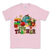 Bubblegum Pink christmas jolly teachers Classic Tee - AdoDesignShop