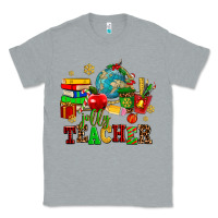 Heather Grey christmas jolly teachers Classic Tee - AdoDesignShop