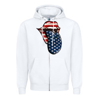 White America 4th Of July Tongue Zipper Hoodie - Jasminsmagicworld