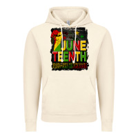 Vintage Artic juneteenth fist free ish since 1865 with background Vintage Hoodie - HRA Design Shop