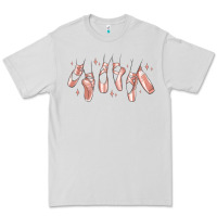 Dove Grey ballerina ballet shoes Premium Tee - MaliasSmallBusiness
