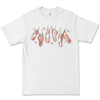 White ballerina ballet shoes Premium Tee - MaliasSmallBusiness