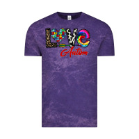 Cloud Purple love autism Vintage Tee - CowhideDigitalArt