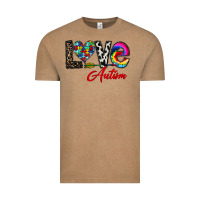 Vintage Coffee love autism Vintage Tee - CowhideDigitalArt