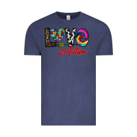 Vintage Denim love autism Vintage Tee - CowhideDigitalArt