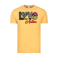Vintage Mustard love autism Vintage Tee - CowhideDigitalArt