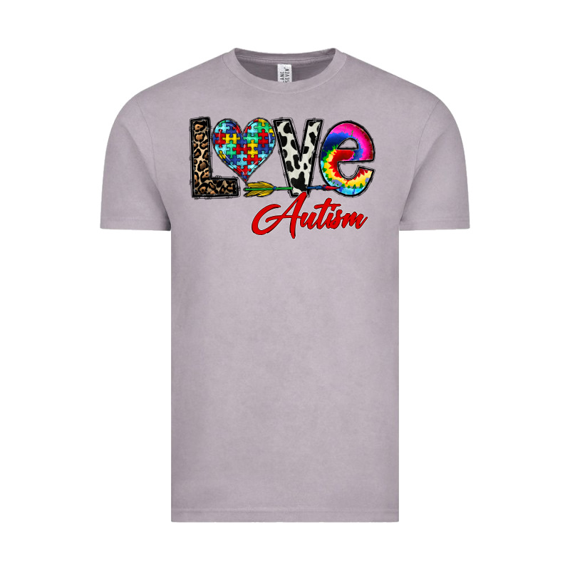 Love Autism Vintage Tee by CowhideDigitalArt | Teevron