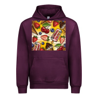 Mauve Wine summer ice cream with fruits Urban Hoodie - TumblerDesignByShophia