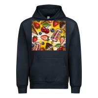 Navy summer ice cream with fruits Urban Hoodie - TumblerDesignByShophia