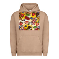 Pigment Burro summer ice cream with fruits Urban Hoodie - TumblerDesignByShophia