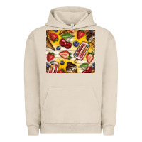 Pigment French Oak summer ice cream with fruits Urban Hoodie - TumblerDesignByShophia