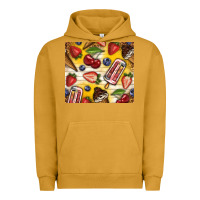 Pigment Peanut Butter summer ice cream with fruits Urban Hoodie - TumblerDesignByShophia