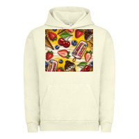 Pigment Pistachio summer ice cream with fruits Urban Hoodie - TumblerDesignByShophia