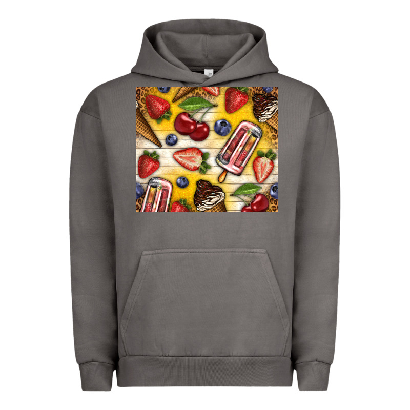 Summer Ice Cream With Fruits Urban Hoodie by TumblerDesignByShophia | Teevron