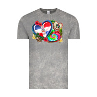 Cloud Rock western leopard  dominican republic  hearts Vintage Tee - AdoDesignShop