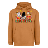 Meerkat meowy christmas cats coffee cups Heavyweight Hoodie - MaliasSmallBusiness
