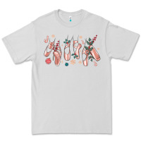 Dove Grey christmas ballerina shoes Premium Tee - MaliasSmallBusiness