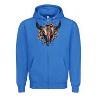 True Royal American Bull Skull Zipper Hoodie - Jasminsmagicworld