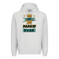 Dove Grey world's best papaw ever Premium Hoodie - Jasminsmagicworld