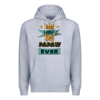 Heather Grey world's best papaw ever Premium Hoodie - Jasminsmagicworld