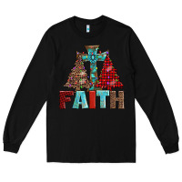Black cross and christmas trees Long Sleeve Tee - AdoDesignShop