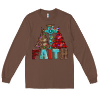 Chestnut cross and christmas trees Long Sleeve Tee - AdoDesignShop