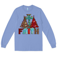 Colony Blue cross and christmas trees Long Sleeve Tee - AdoDesignShop