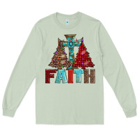 Matcha cross and christmas trees Long Sleeve Tee - AdoDesignShop