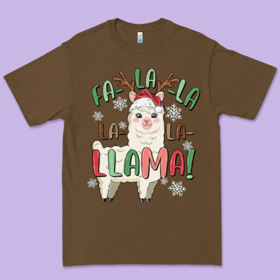 Premium Tee fa la la llama