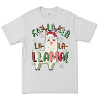 Dove Grey fa la la llama Premium Tee - MaliasSmallBusiness