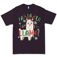 Plum fa la la llama Premium Tee - MaliasSmallBusiness