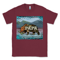 Burgundy papa bear tumbler Classic Tee - Artiststas