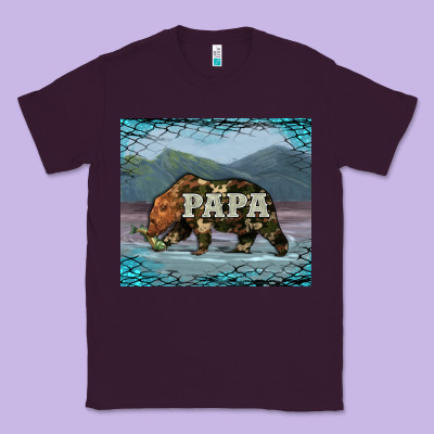 Papa Bear Tumbler Classic Tee Designed By Artiststas