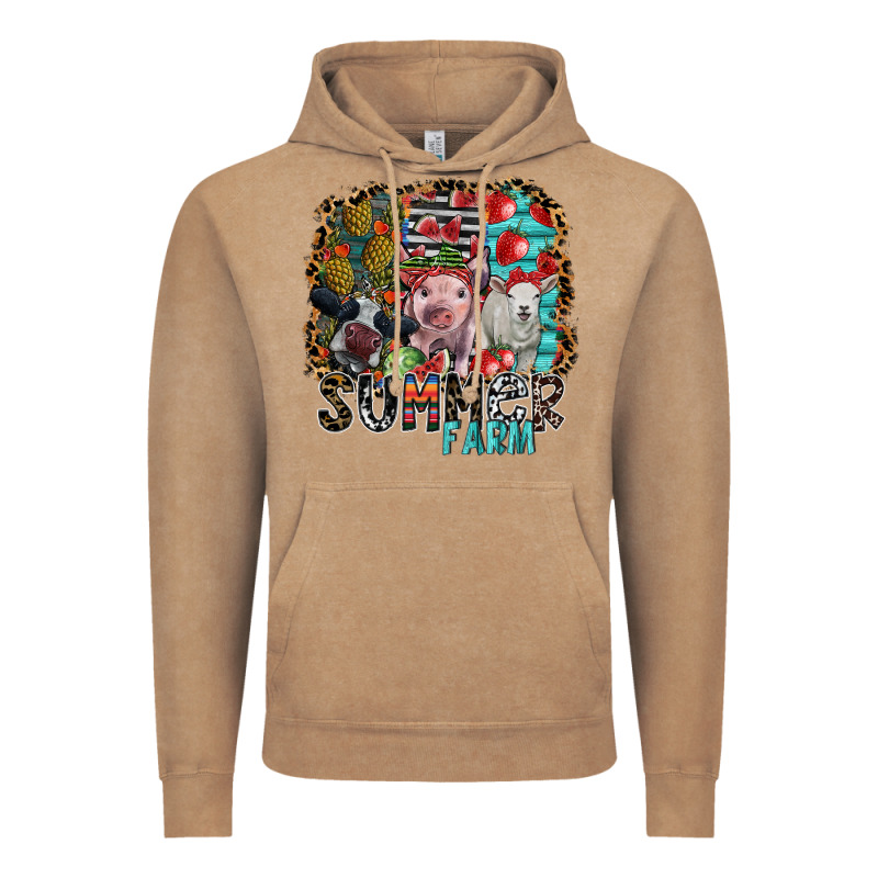 Summer Farm Vintage Hoodie by SublimationCraftShop | Teevron