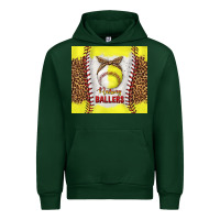 Forest Green raising ballers with baseball and softball leopard tumbler tbs Urban Hoodie - TumblerDesignByShophia