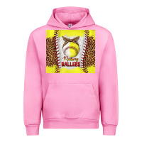 Fuchsia Pink raising ballers with baseball and softball leopard tumbler tbs Urban Hoodie - TumblerDesignByShophia