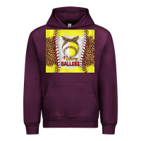 Mauve Wine raising ballers with baseball and softball leopard tumbler tbs Urban Hoodie - TumblerDesignByShophia