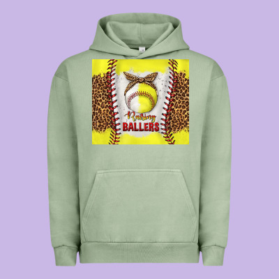 Raising Ballers With Baseball And Softball Leopard Tumbler Tbs Urban Hoodie Designed By Tumblerdesignbyshophia