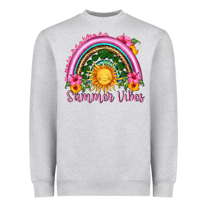 Summer Vibes  Rainbow Heavyweight Sweatshirt by HRA Design Shop | Teevron