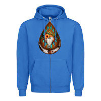 True Royal aztec bullskull teardrop earrings Zipper Hoodie - Jasminsmagicworld