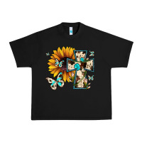 Black cross with sunflower Urban Heavy Tee - JahusDesignShop