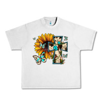 Lunar Rock cross with sunflower Urban Heavy Tee - JahusDesignShop