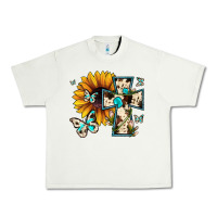 Pistachio cross with sunflower Urban Heavy Tee - JahusDesignShop