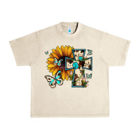 Sandshell cross with sunflower Urban Heavy Tee - JahusDesignShop