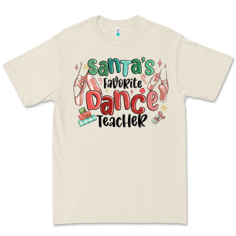 Santa's Favorite Dance Teacher Premium Tee by MaliasSmallBusiness | Teevron