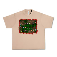 Burro christmas green plaid background Urban Heavy Tee - BarkalooDesign